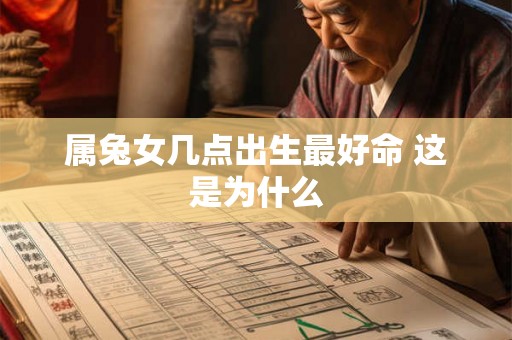 属兔女几点出生最好命 这是为什么