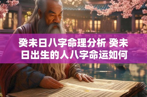 癸未日八字命理分析 癸未日出生的人八字命运如何 癸未日八字命理分析 癸未日出生的人八字命运如何