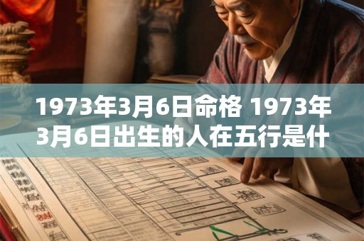 1973年3月6日命格 1973年3月6日出生的人在五行是什么 1973年3月6日命格 1973年3月6日出生的人在五行是什么