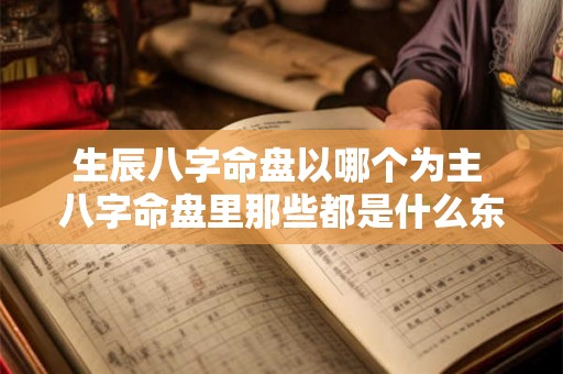 生辰八字命盘以哪个为主 八字命盘里那些都是什么东西