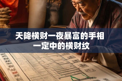 天降横财一夜暴富的手相 一定中的横财纹 天降横财一夜暴富的手相 一定中的横财纹
