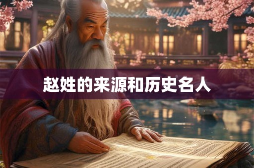 赵姓的来源和历史名人 赵姓的来源和历史名人