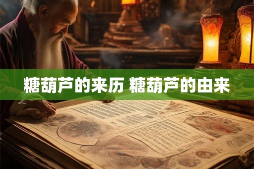 糖葫芦的来历 糖葫芦的由来 糖葫芦的来历 糖葫芦的由来
