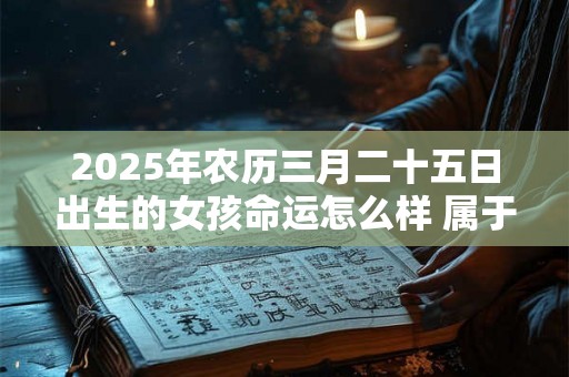 2025年农历三月二十五日出生的女孩命运怎么样 属于什么命