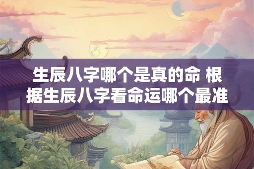 生辰八字哪个是真的命 根据生辰八字看命运哪个最准 生辰八字哪个是真的命 根据生辰八字看命运哪个最准