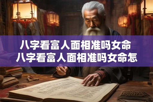 八字看富人面相准吗女命 八字看富人面相准吗女命怎么看