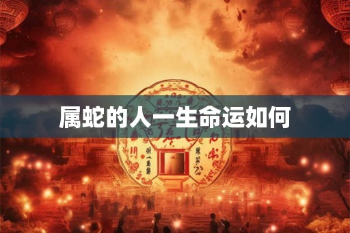 属蛇的人一生命运如何 属蛇的人一生命运如何
