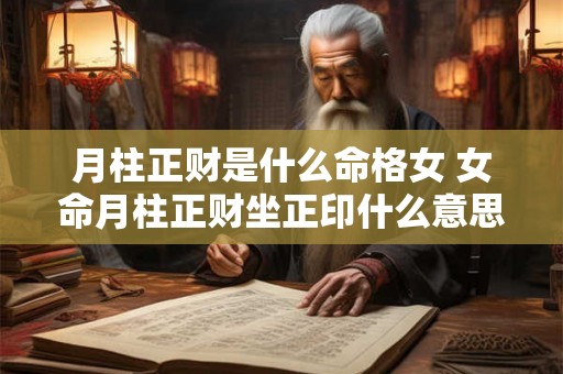 月柱正财是什么命格女 女命月柱正财坐正印什么意思 月柱正财是什么命格女 女命月柱正财坐正印什么意思
