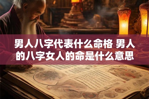男人八字代表什么命格 男人的八字女人的命是什么意思 男人八字代表什么命格 男人的八字女人的命是什么意思