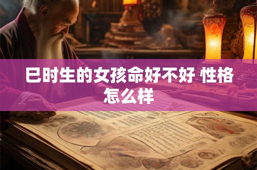 巳时生的女孩命好不好 性格怎么样 巳时生的女孩命好不好 性格怎么样