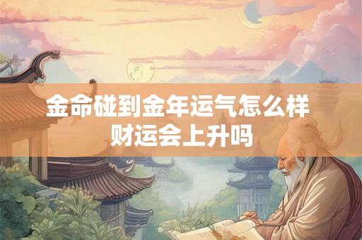金命碰到金年运气怎么样 财运会上升吗 金命碰到金年运气怎么样 财运会上升吗