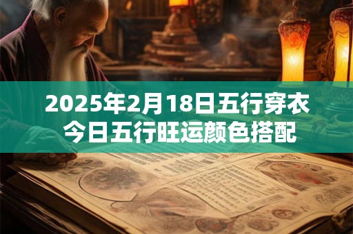 2025年2月18日五行穿衣 今日五行旺运颜色搭配 2025年2月18日五行穿衣 今日五行旺运颜色搭配