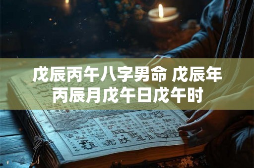戊辰丙午八字男命 戊辰年丙辰月戊午日戊午时 戊辰丙午八字男命 戊辰年丙辰月戊午日戊午时