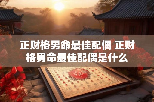 正财格男命最佳配偶 正财格男命最佳配偶是什么 正财格男命最佳配偶 正财格男命最佳配偶是什么