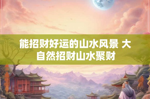 能招财好运的山水风景 大自然招财山水聚财 能招财好运的山水风景 大自然招财山水聚财