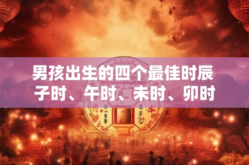 男孩出生的四个最佳时辰 子时、午时、未时、卯时 男孩出生的四个最佳时辰 子时、午时、未时、卯时
