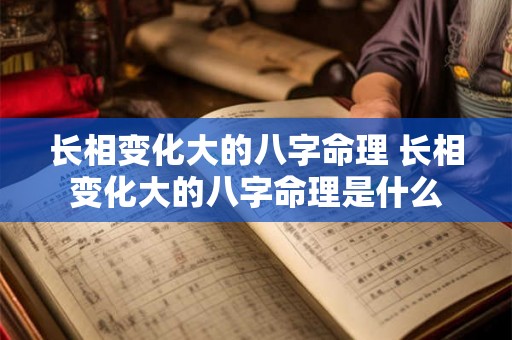 长相变化大的八字命理 长相变化大的八字命理是什么 长相变化大的八字命理 长相变化大的八字命理是什么