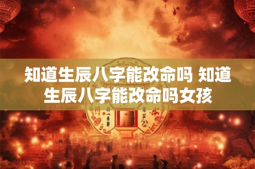知道生辰八字能改命吗 知道生辰八字能改命吗女孩 知道生辰八字能改命吗 知道生辰八字能改命吗女孩