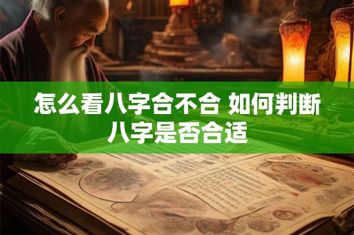 怎么看八字合不合 如何判断八字是否合适
