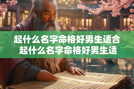 起什么名字命格好男生适合 起什么名字命格好男生适合养猫 起什么名字命格好男生适合 起什么名字命格好男生适合养猫