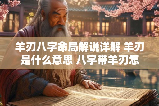 羊刃八字命局解说详解 羊刃是什么意思 八字带羊刃怎么化解