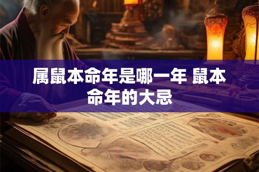 属鼠本命年是哪一年 鼠本命年的大忌 属鼠本命年是哪一年 鼠本命年的大忌