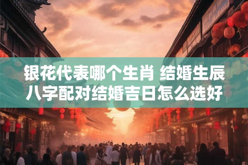 银花代表哪个生肖 结婚生辰八字配对结婚吉日怎么选好 银花代表哪个生肖 结婚生辰八字配对结婚吉日怎么选好
