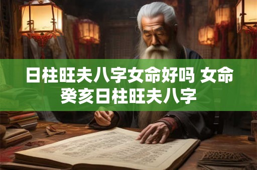 日柱旺夫八字女命好吗 女命癸亥日柱旺夫八字 日柱旺夫八字女命好吗 女命癸亥日柱旺夫八字