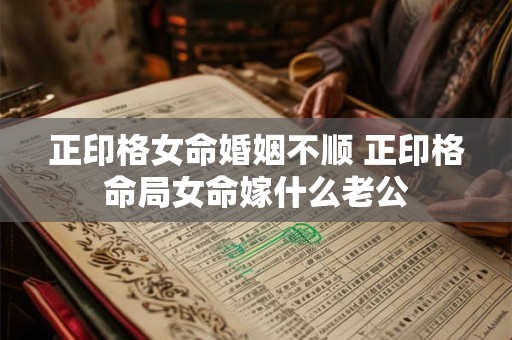 正印格女命婚姻不顺 正印格命局女命嫁什么老公