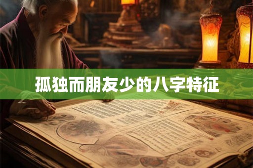 孤独而朋友少的八字特征 孤独而朋友少的八字特征