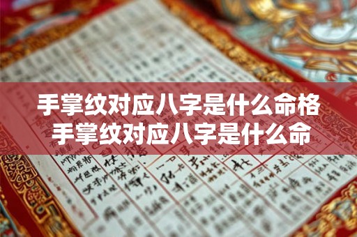 手掌纹对应八字是什么命格 手掌纹对应八字是什么命格图片 手掌纹对应八字是什么命格 手掌纹对应八字是什么命格图片