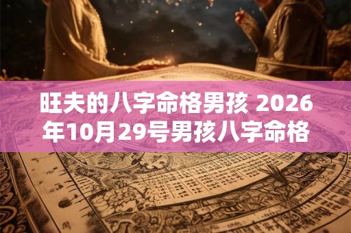 旺夫的八字命格男孩 2026年10月29号男孩八字命格 旺夫的八字命格男孩 2026年10月29号男孩八字命格