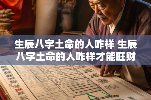 生辰八字土命的人咋样 生辰八字土命的人咋样才能旺财 