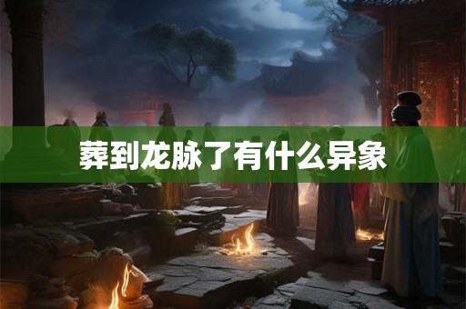 葬到龙脉了有什么异象 葬到龙脉了有什么异象
