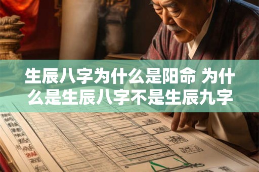 生辰八字为什么是阳命 为什么是生辰八字不是生辰九字 生辰八字为什么是阳命 为什么是生辰八字不是生辰九字