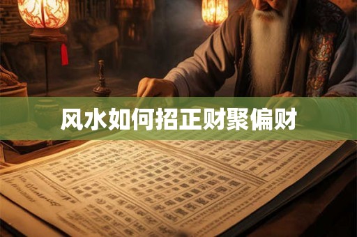 风水如何招正财聚偏财