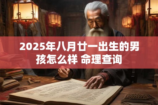 2025年八月廿一出生的男孩怎么样 命理查询 2025年八月廿一出生的男孩怎么样 命理查询