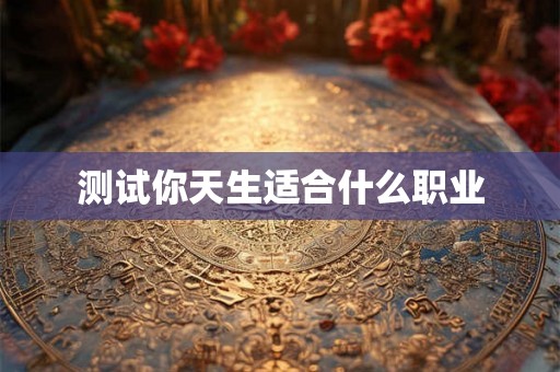 测试你天生适合什么职业 测试你天生适合什么职业