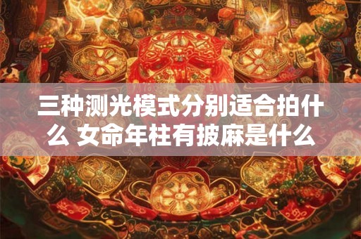 三种测光模式分别适合拍什么 女命年柱有披麻是什么意思 三种测光模式分别适合拍什么 女命年柱有披麻是什么意思