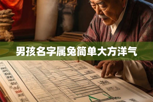 男孩名字属兔简单大方洋气 男孩名字属兔简单大方洋气