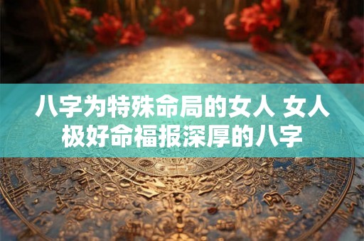 八字为特殊命局的女人 女人极好命福报深厚的八字