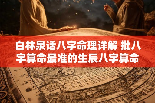 白林泉话八字命理详解 批八字算命最准的生辰八字算命
