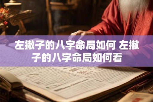 左撇子的八字命局如何 左撇子的八字命局如何看 左撇子的八字命局如何 左撇子的八字命局如何看