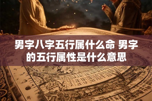 男字八字五行属什么命 男字的五行属性是什么意思
