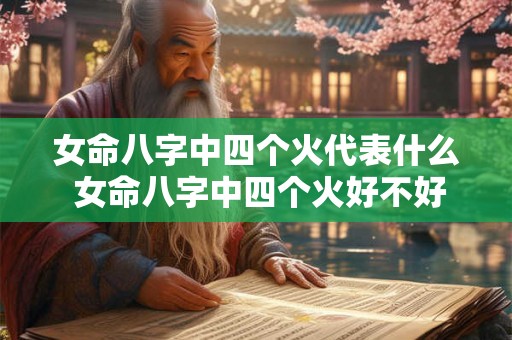 女命八字中四个火代表什么 女命八字中四个火好不好 女命八字中四个火代表什么 女命八字中四个火好不好