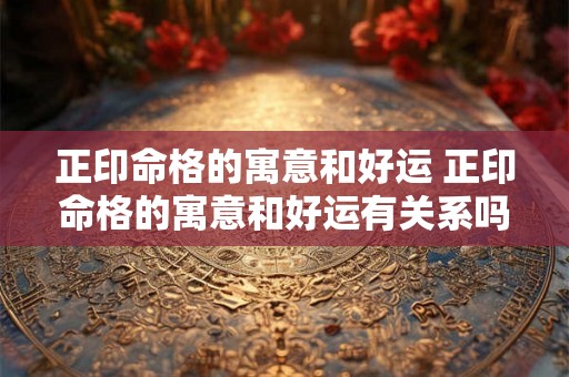 正印命格的寓意和好运 正印命格的寓意和好运有关系吗 正印命格的寓意和好运 正印命格的寓意和好运有关系吗