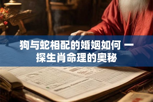 狗与蛇相配的婚姻如何 一探生肖命理的奥秘 狗与蛇相配的婚姻如何 一探生肖命理的奥秘