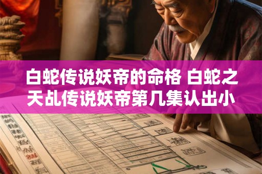 白蛇传说妖帝的命格 白蛇之天乩传说妖帝第几集认出小白 白蛇传说妖帝的命格 白蛇之天乩传说妖帝第几集认出小白