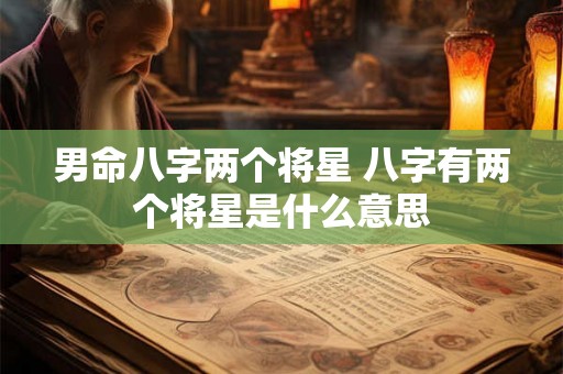 男命八字两个将星 八字有两个将星是什么意思 男命八字两个将星 八字有两个将星是什么意思