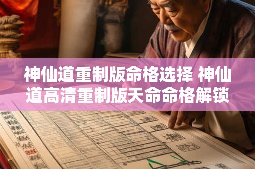神仙道重制版命格选择 神仙道高清重制版天命命格解锁等级 神仙道重制版命格选择 神仙道高清重制版天命命格解锁等级